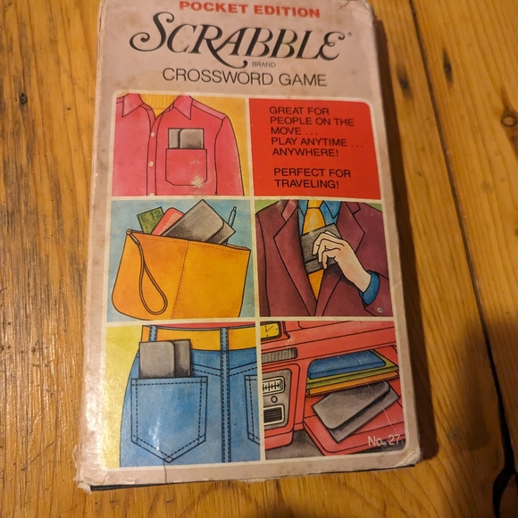 Scrabble Crossword Game Pocket Edition Vintage 1978 in original box. - Picture 5 of 7